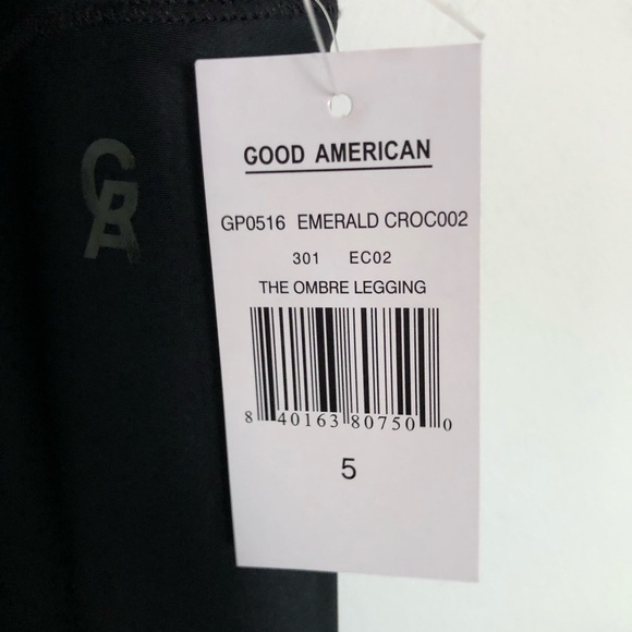 Good American Emerald Black Ombré Legging 5 2XL - Picture 7 of 13